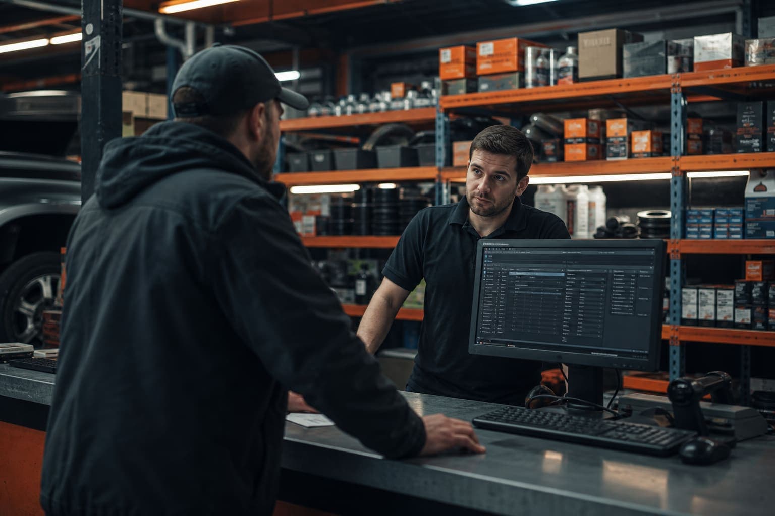 Parts counter and inventory